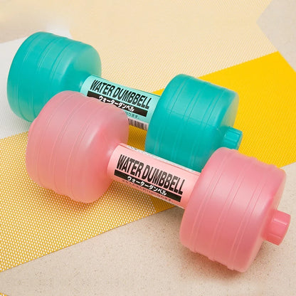 Adjustable water-filled dumbbell for home gym fitness workouts