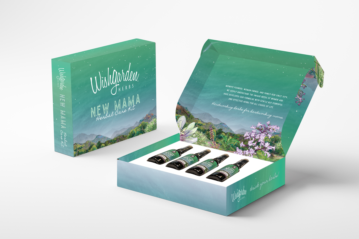 Pregnancy Essentials Kit with Gift Box WishGarden Herbs