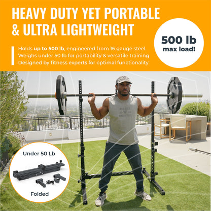 Verse® Agile Rack NEO — Ultra-lightweight Portable Squat Rack For Home Gyms, Apartments, Mobile Trainers and Studios Verse Fitness