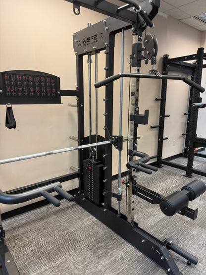 All-in-One Home Gym, Power Rack w/ Smith Machine & Functional Trainer w/ 2x - 220lb weight stacks (New) Sports & Fitness Exchange