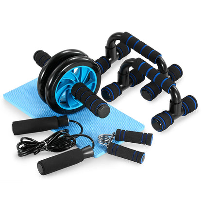Steel and PU abdominal roller fitness equipment