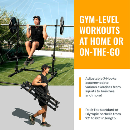 Verse® Agile Rack NEO — Ultra-lightweight Portable Squat Rack For Home Gyms, Apartments, Mobile Trainers and Studios Verse Fitness