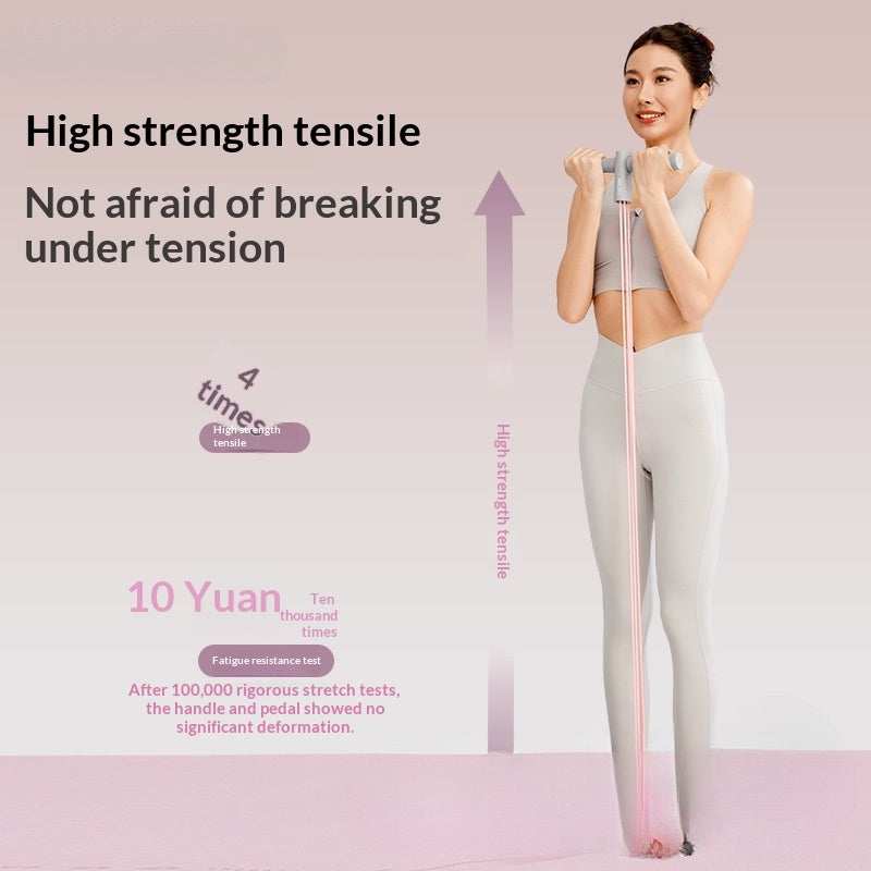 Foot pedal resistance band for home workouts