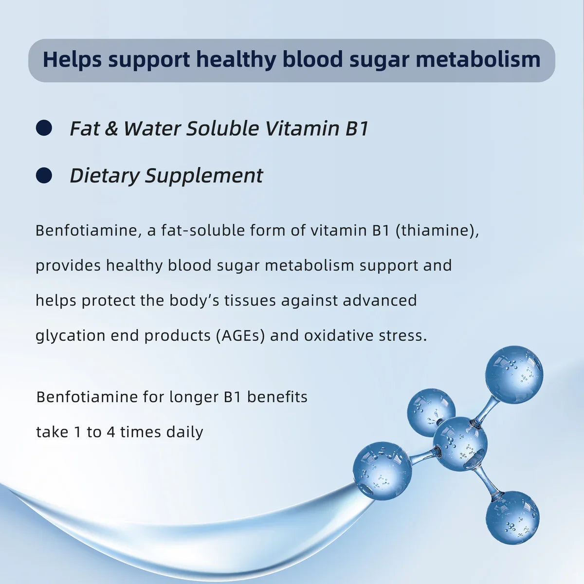 Benfotiamine 600mg Plus 20mg Vitamin B1 | 120 Veggie Capsules | Made in USA | 3rd Party Tested | Fat Soluble Vitamin B1 Thiamine Supplement | Non-GMO | Gluten Free I Love Health Store