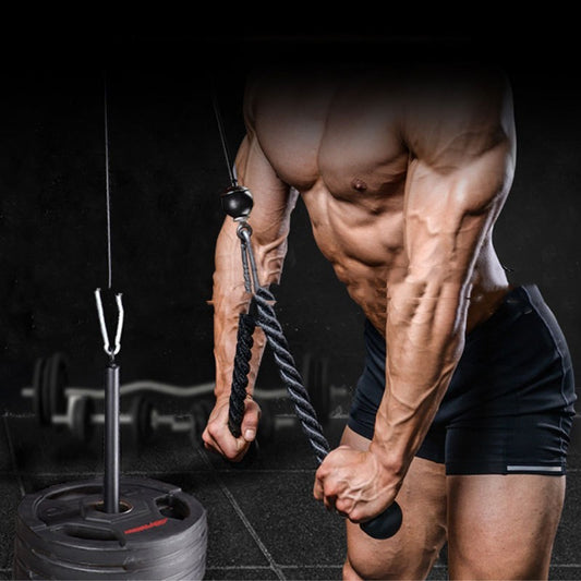 Cable pulley system for home gym strength training