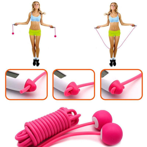 Jump Ropes With Electronic Counting Skip Rope Outdoor Lose Weight Fitness Equipment Cordless Rope Digital Weight Calories Time Setting Skipping Rope Indoor And Outdoor Exercise Adjustable Ropeless Skipping Rope Workout For Men